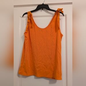 Ann Taylor Vibrant Orange Tank Top Size XL